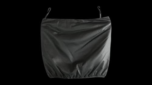 Alexander Wang Women's Strapless Leather Bubble Top Black