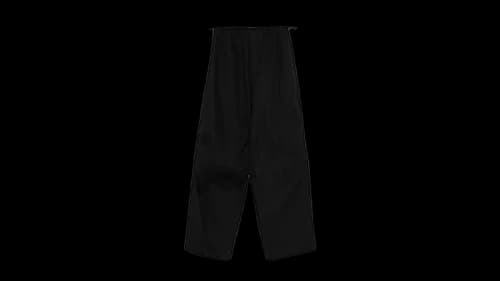 Alexander Wang Women's Articulated Knee Mid-Rise Logo Elastic Pants Black
