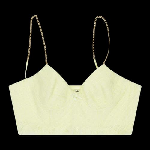 Alexander Wang Chain Strap Bra 'Green/Neon'