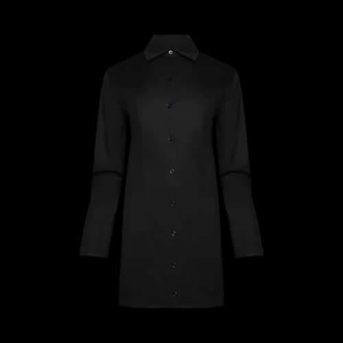 Alexander Wang Long-Sleeve Mini Dress W/ Boning At Waist 'Black'