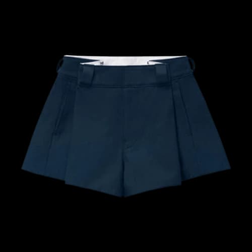 Alexander Wang High Waisted Pleated Workwear Short 'Navy'