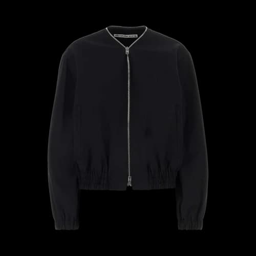 Alexander Wang Zip-Up Bomber Jacket 'Black'