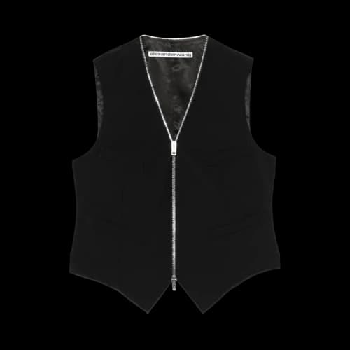 Alexander Wang Zipper Tailored Vest 'Black'