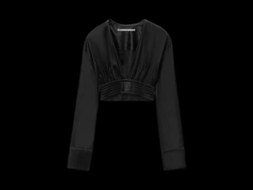 Alexander Wang V Front Elastic Longsleeve Black