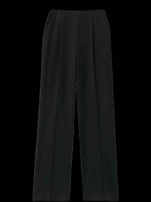 Alexander Wang High Waisted Pleated Logo Elastic Pant Black
