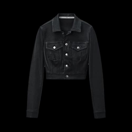 Alexander Wang Shrunken Trucker Jacket 'Black'