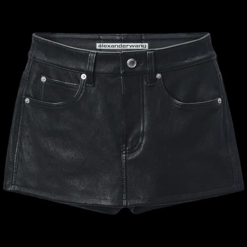 Alexander Wang Mid Rise Mini Skort 'Black'