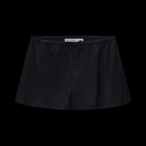 Alexander Wang Mid-Rise Pleated Short 'Black'