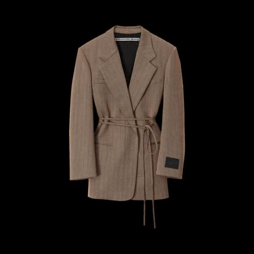 Alexander Wang Wrap Tie Blazer 'Black/Brown'
