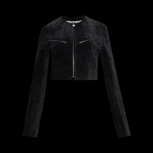 Alexander Wang Cropped Boxy Jacket 'Black'