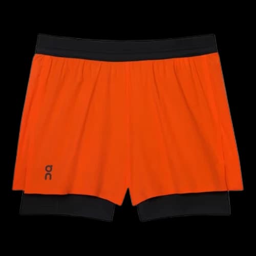 On Running 3 Performance 2/1 Shorts 'Black Orange' (Women's)