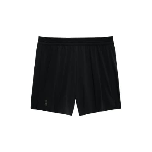 On logo-print performance shorts