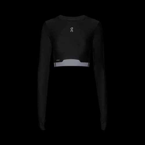 ON Train Long-Sleeve Crop 'Black'