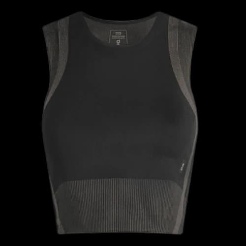 On Running Studo Knit Crop Top 'Black Eclipse' (Women's)
