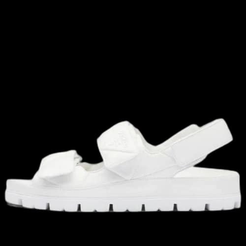 PRADA Padded Nappa Leather Sandals 'White' (Women's)