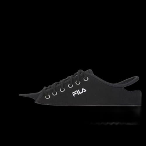 FILA Classic Kicks T Low Top Board Shoes Black/White