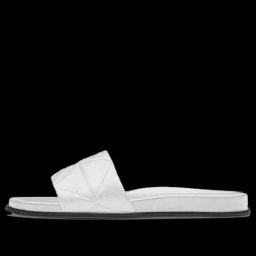 PRADA Quilted Logo Sandals 'White' (Women's)