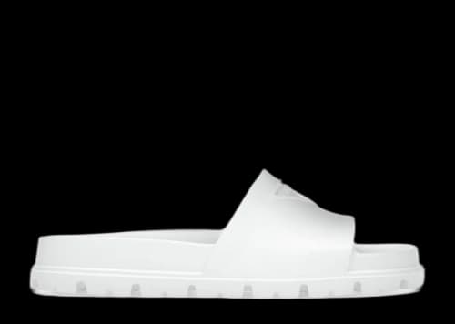 Prada Rubber Slides White (Women's)