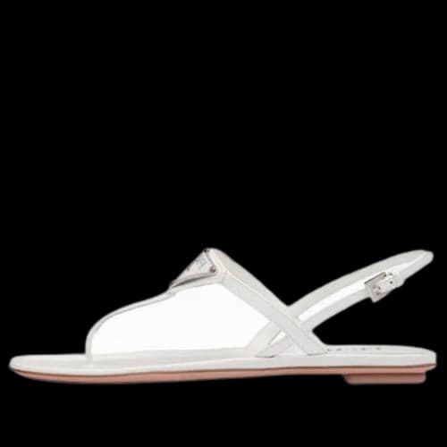 PRADA Cross Strap Sandals 'White' (Women's)