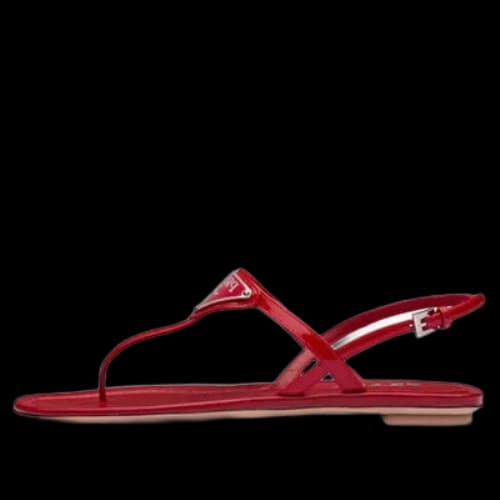 PRADA Cross Strap Sandals 'Red' (Women's)