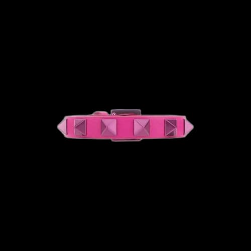 Valentino Leather Rockstud Bracelet 'Pink'