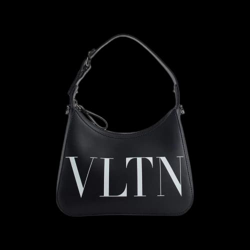 Valentino Logo Hobo Bag 'Black'