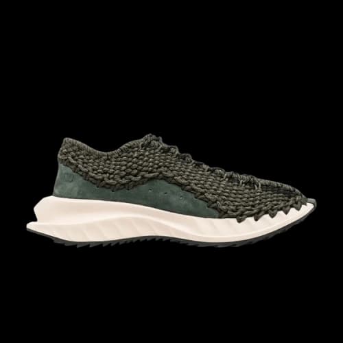 Valentino Garavani Crochet Lace-Up Sneaker 'Green Brushwood'