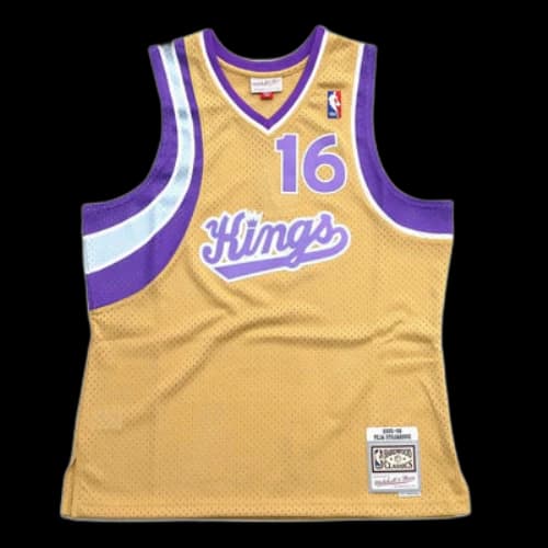 Mitchell & Ness NBA Sacramento Kings 2005/06 HWC Swingman Jersey 'Peja Stojakovic Gold'