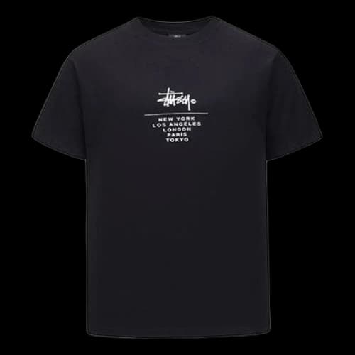 Stussy Alphabet Short Sleeve t Black