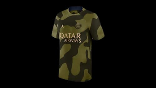 Jordan Paris Saint-Germain Jordan Brand 2023/24 Academy Pro Pre-Match Top Olive
