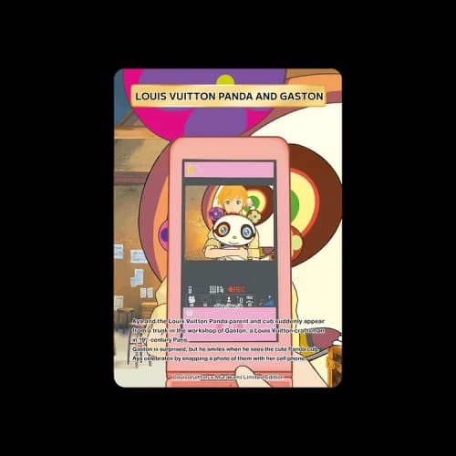 Louis Vuitton x Takashi Murakami Louis Vuitton Panda and Gaston Collectible Trading Cards