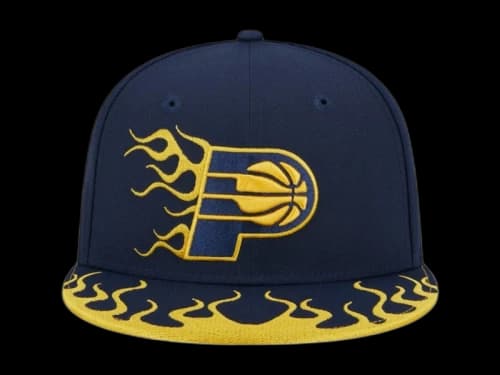 NBA Indiana Pacers New Era Rally Drive Flames 9Fifty Snapback Hat Navy