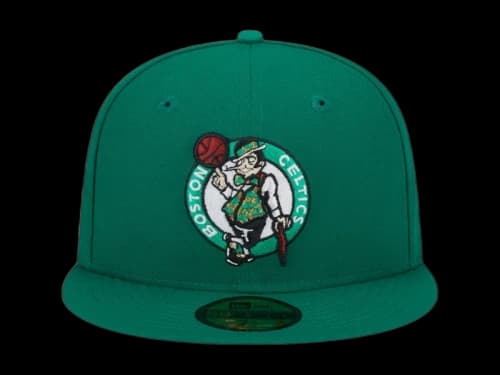 NBA Boston Celtics New Era Rally Drive Side Patch 59Fifty Fitted Hat Kelly Green