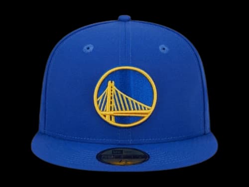 NBA Golden State Warriors New Era Rally Drive Side Patch 59Fifty Fitted Hat Royal Blue