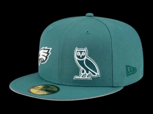 OVO x NFL Philadelphia Eagles Fitted Hat Green