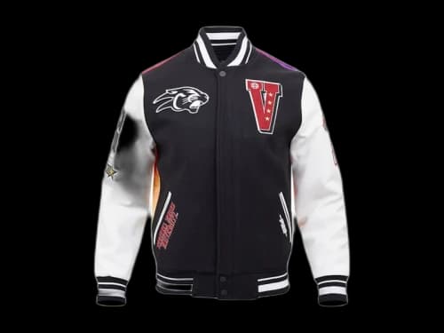 NBA Virginia Union University Pro Standard 2024 All-Star Game X HBCU Classic Varsity Full-Snap Jacket Black