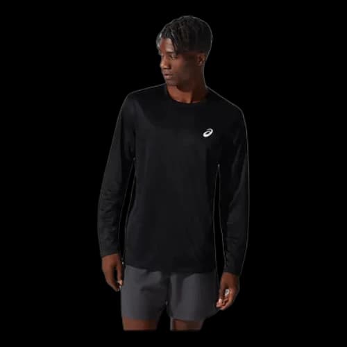 ASICS Silver Long Sleeve Top 'Performance Black'