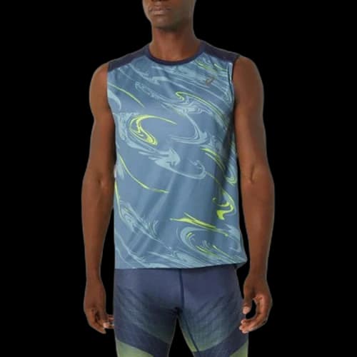 ASICS Wear Graphic Vest 'Steel Blue'