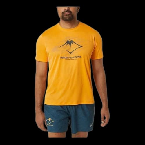 ASICS Fujitrail Logo T-shirt 'Yellow'