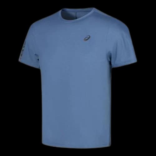 ASICS LITE-SHOW Short Sleeved Running Top Asia Sizing 'Blue Expanse'