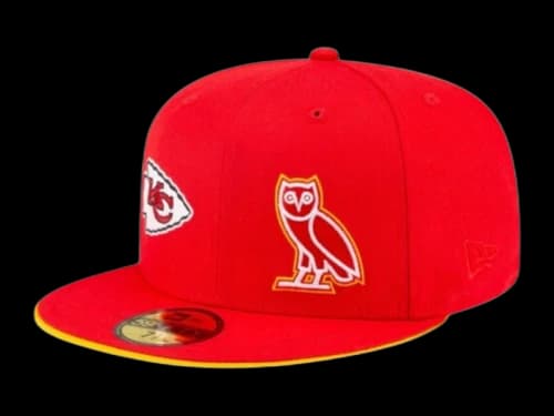 OVO x NFL Kansas City Chiefs Fitted Hat Red