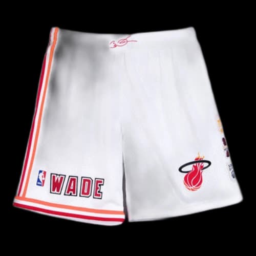 Mitchell & Ness NBA Miami Heat 2006/07 Swingman Shorts 'Dwyane Wade White'