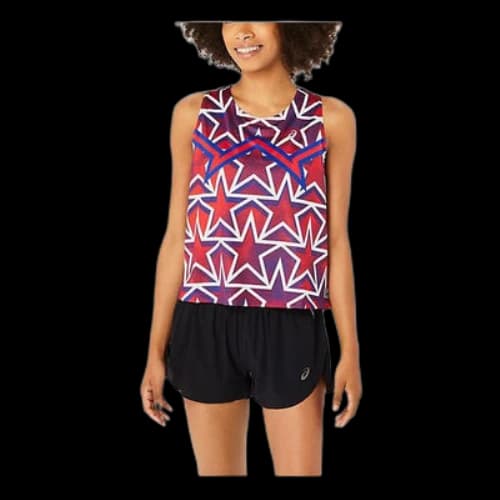 ASICS Actibreeze Running Tank 'Red Blue' (Women's)