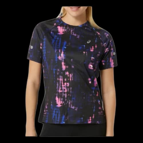 ASICS ROAD LITE-SHOW T-Shirt 'Black Magenta' (Women's)