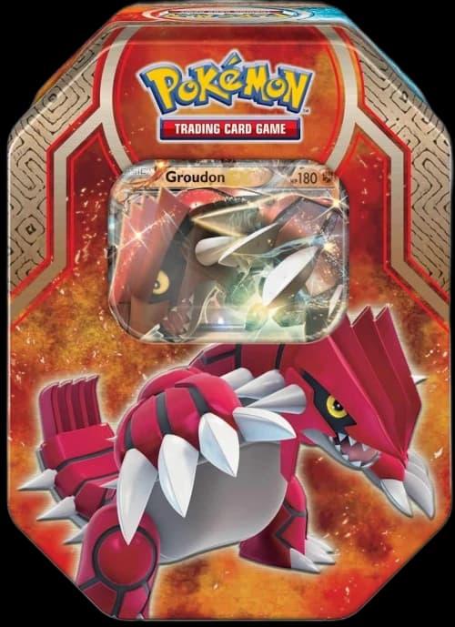 2015 Pokemon TCG Legends of Hoenn Tin Groudon EX