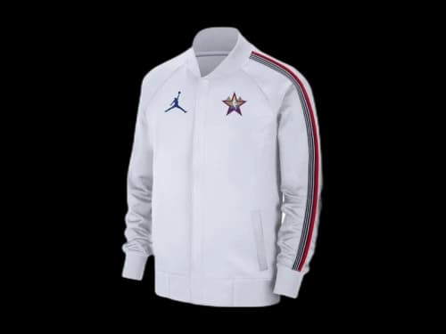 Mitchell & Ness x NBA 2025 All-Star Game Jordan Authentic On Court Full-Snap Game Jacket White