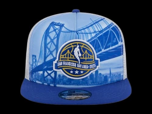NBA 2025 All-Star Game New Era Scenic Golden Gate A-Frame 9Fifty Snapback Hat White