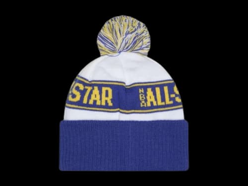 NBA 2025 All-Star Game New Era Cuffed Knit Beanie White