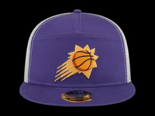 NBA Phoenix Suns New Era Victory Grove Split Panel 9Fifty Snapback Hat Purple