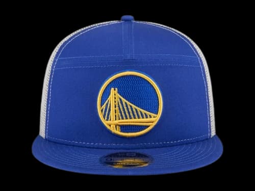 NBA Golden State Warriors New Era Victory Grove Split Panel 9Fifty Snapback Hat Blue